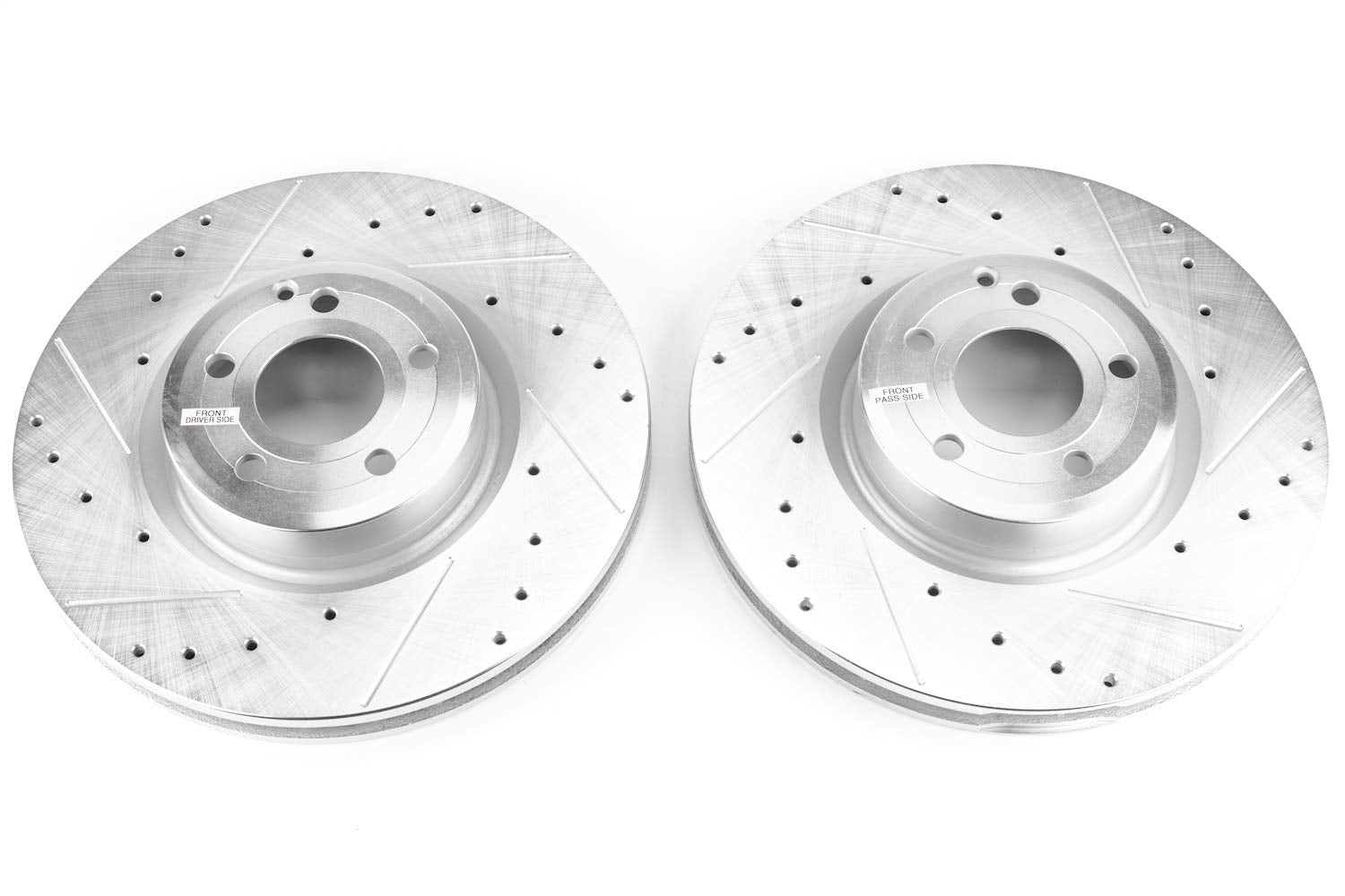 Power Stop Drilled and Slotted EBR1469XPR Front Brake Rotor Pair For Mercedes-Benz SL400 2015-2016, Mercedes-Benz SL450 2017-2020, Mercedes-Benz SL550 2013-2020 [Model Specific]