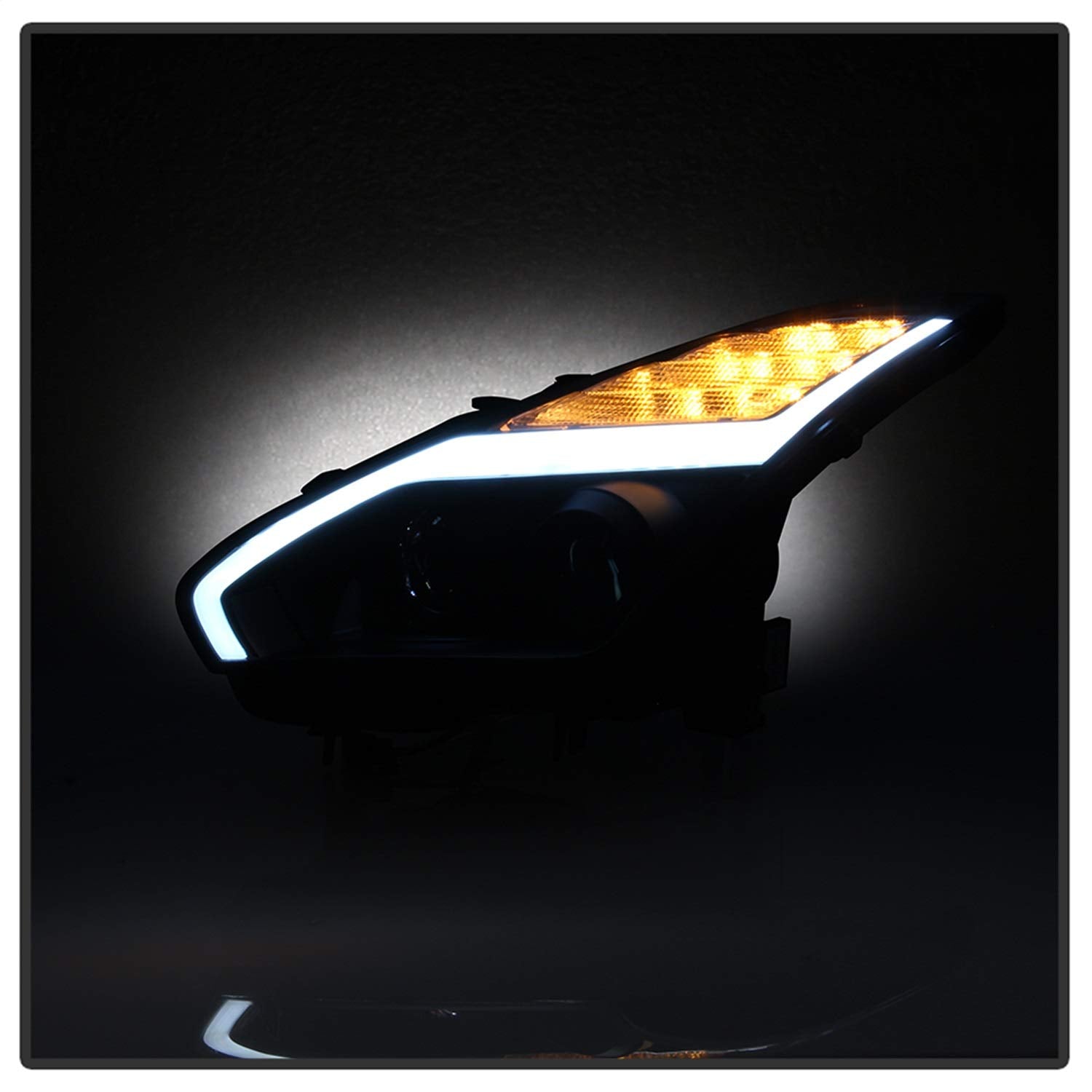 Nissan GTR 09-14 Spyder 5085696 Projector Headlights - Black