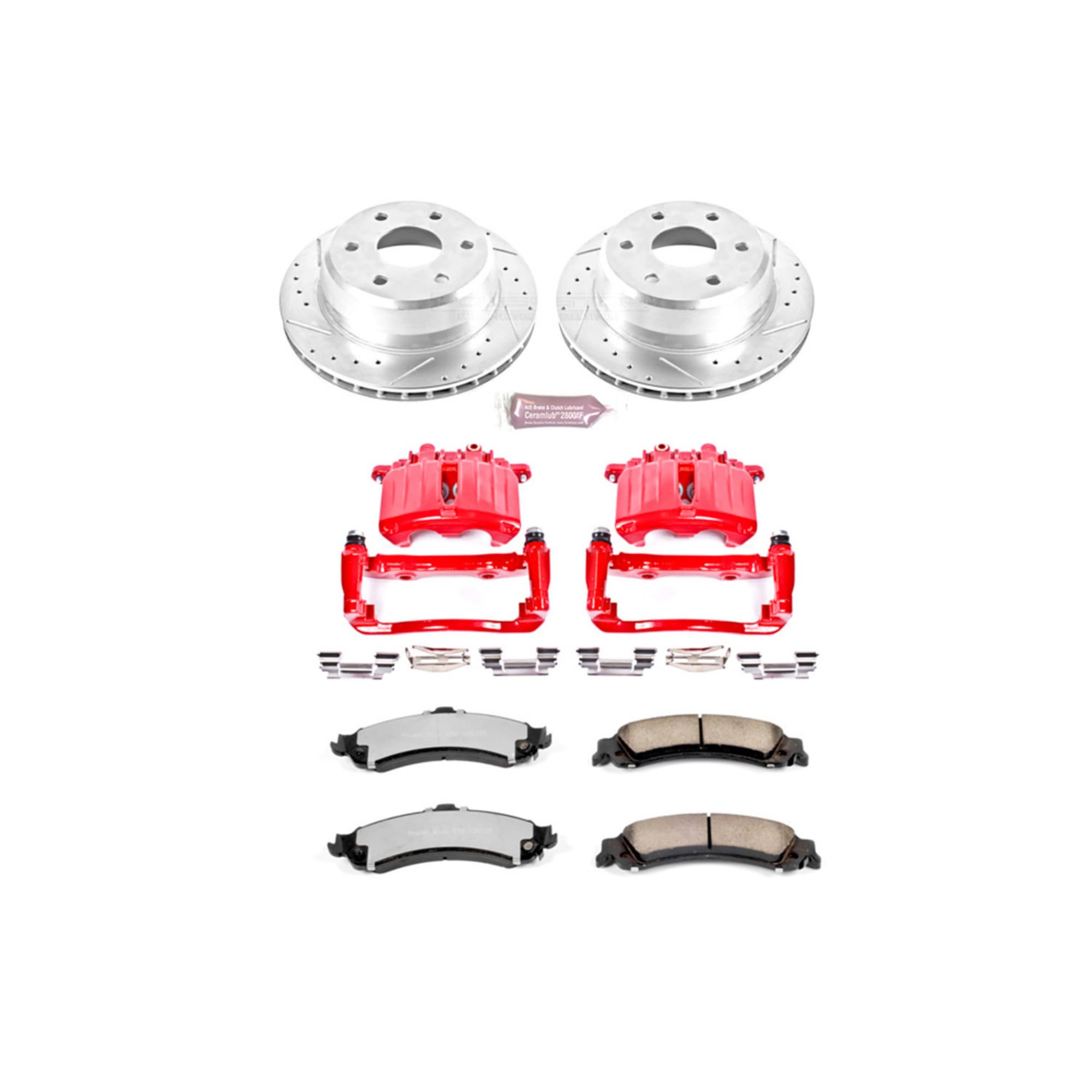 Rear Z36 Truck and Tow Brake Kit with Power Stop KC2046-36 Calipers