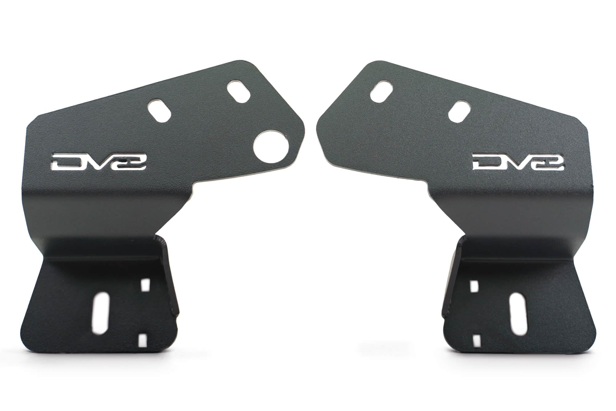 DV8 Offroad A-Pillar Light Pod Dual Drop Mounts for The 2021-2025 Ford Bronco | Drop-Down Design Offers Side Scene Lighting Without Hood Glare | Mounts up to (2) 3” Light Pods at Each A-Pillar