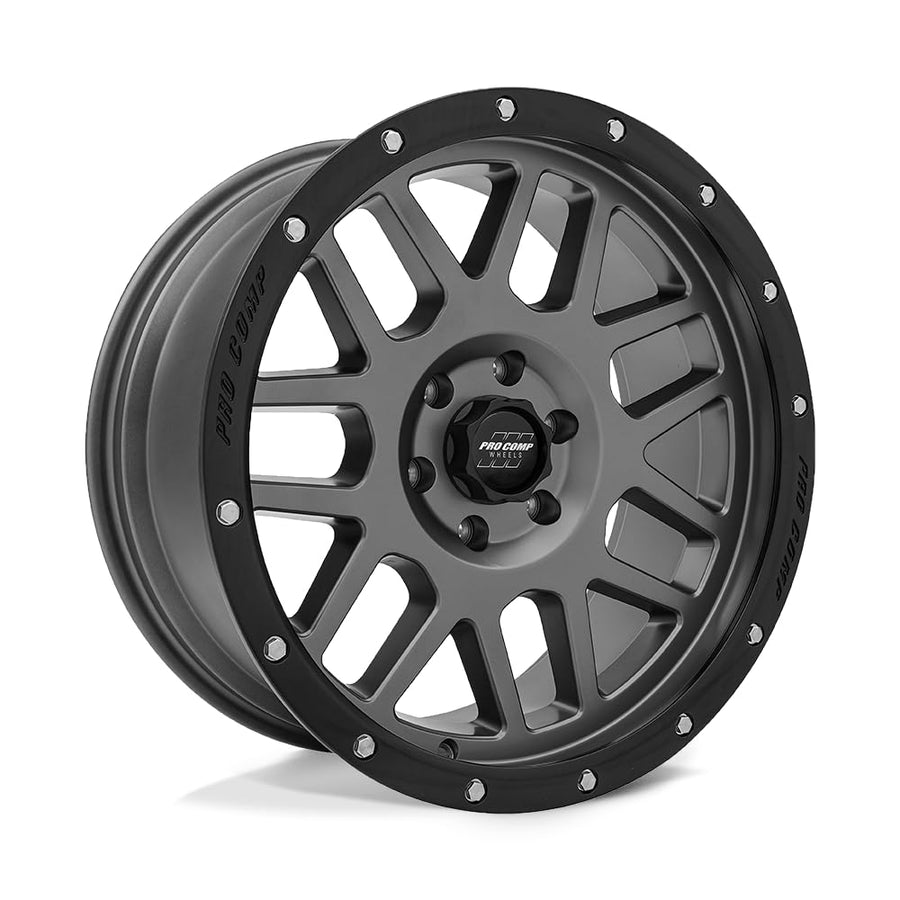 PXA40 Pro Comp Alloys 17X9 5X5.0 DRK-GRY BLK -6MM - PXA2640-7973