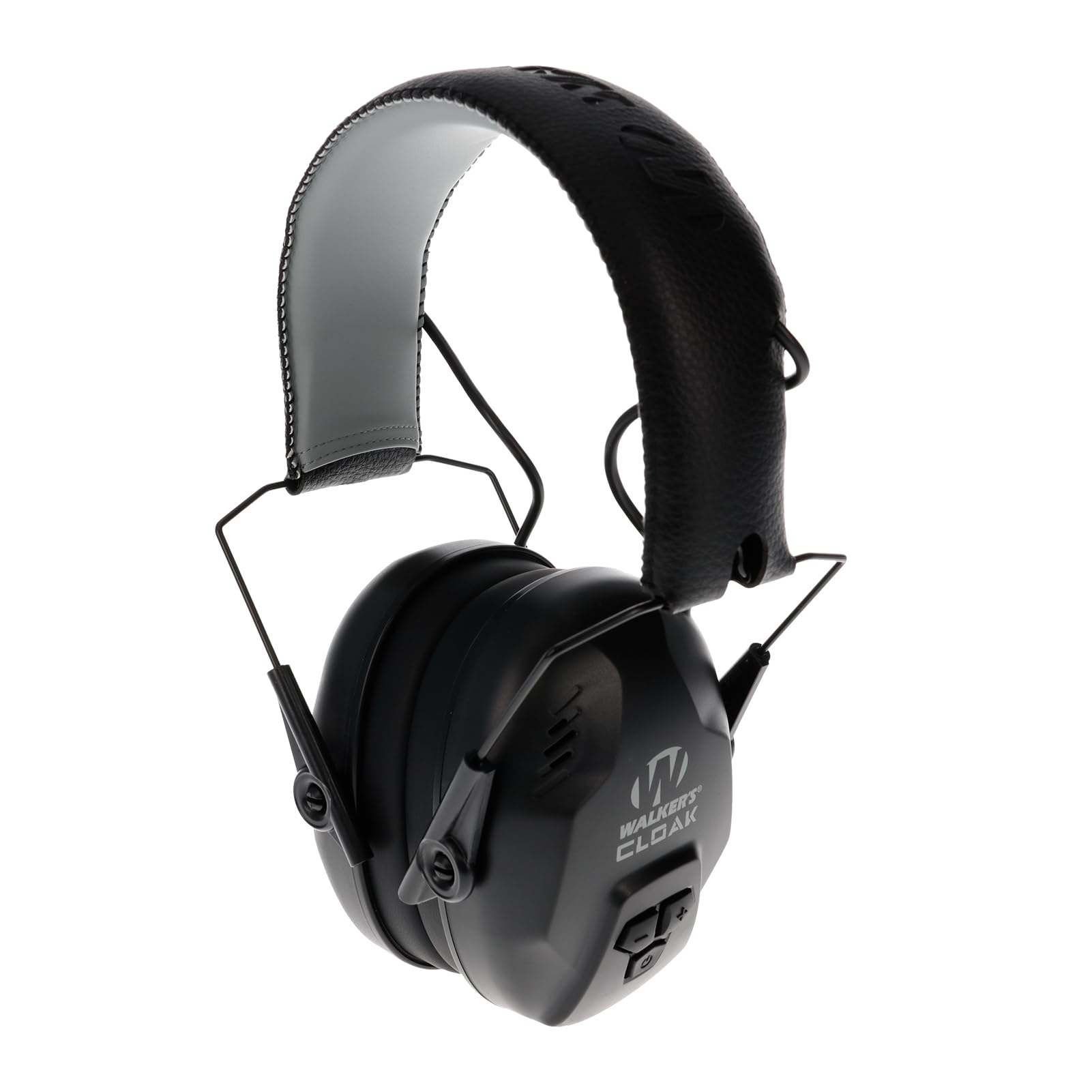 Cloak WALKER'S Dual Mic Sound-Enhancing 23-25dB Noise Reduction Rating Hunting Gun Range Shooting Hearing Protection Electronic Muffs, 2 AAA Batteries Included