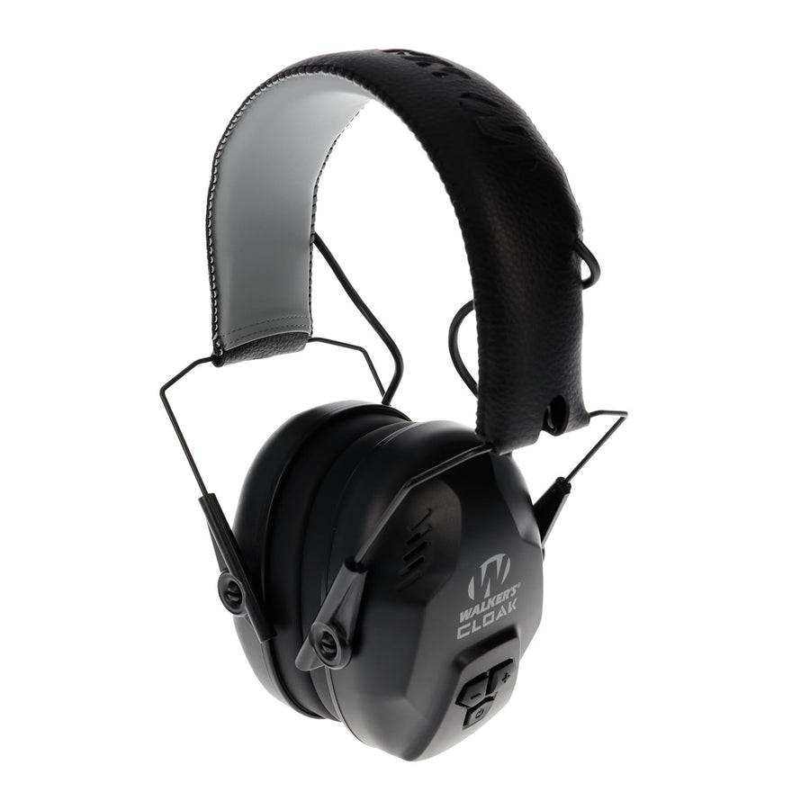 Cloak WALKER'S Dual Mic Sound-Enhancing 23-25dB Noise Reduction Rating Hunting Gun Range Shooting Hearing Protection Electronic Muffs, 2 AAA Batteries Included