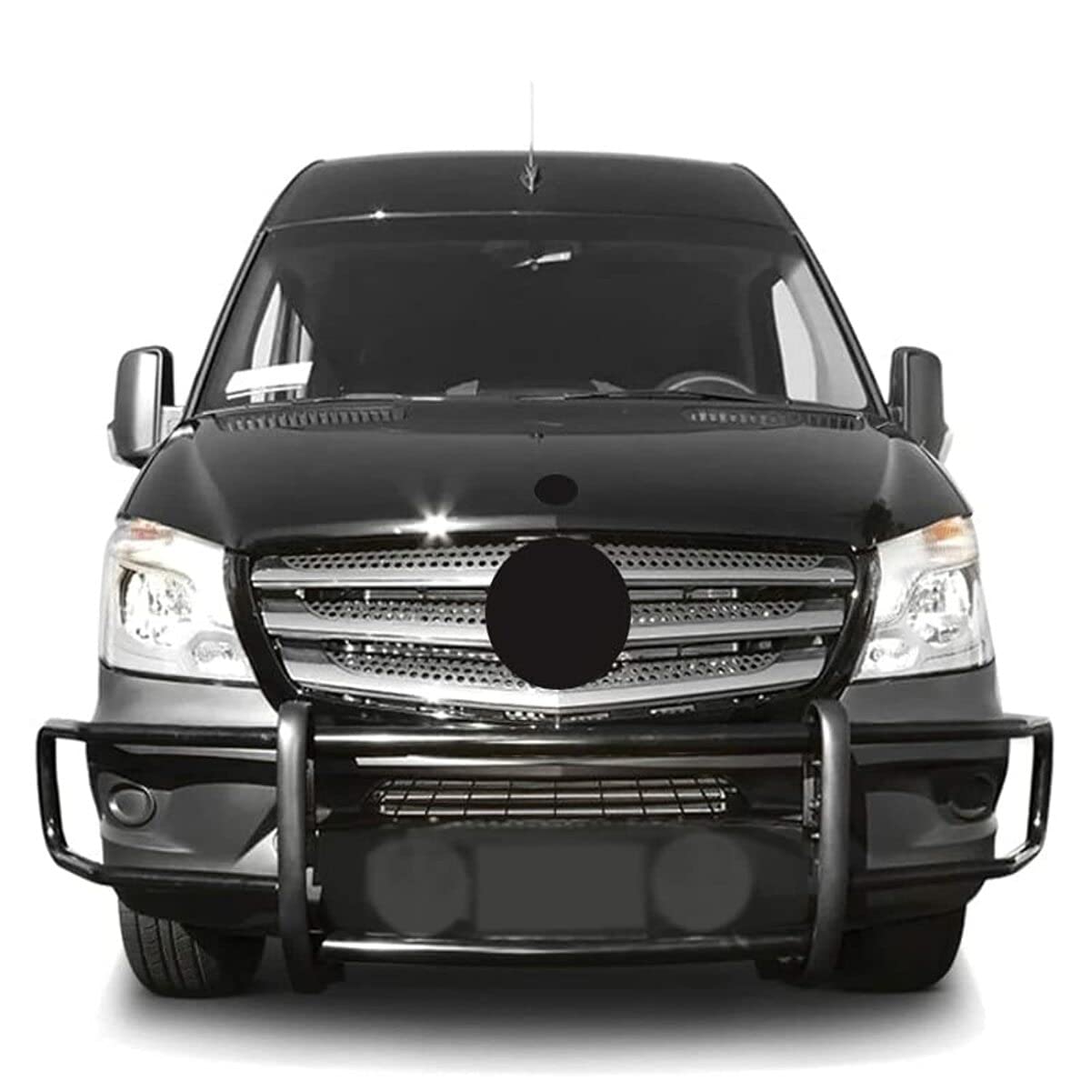 SPARTAN Black Horse Grille brush Bumper Guard Modular Black Compatible with 07-09 Dodge sprinter/Freightliner Sprinter 2500/3500|19-24-Benz sprinter 1500/4500|10-24-Benz sprinter 2500/3500-17D501MA