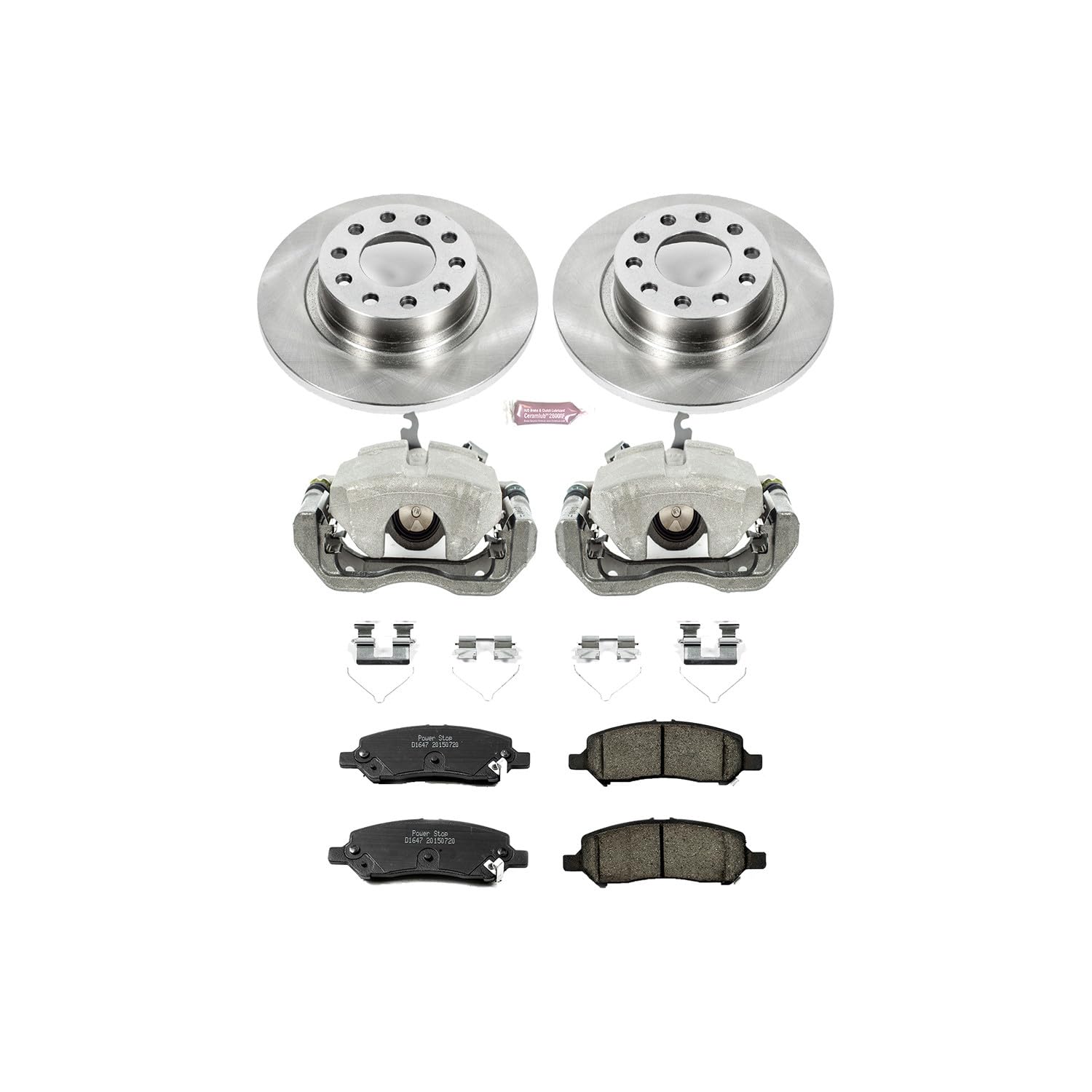 Power Stop KCOE6371 1-Click Autospecialty OE Replacement Brake Kit with Calipers For Dodge Dart 2013-2016 [Model Specific]
