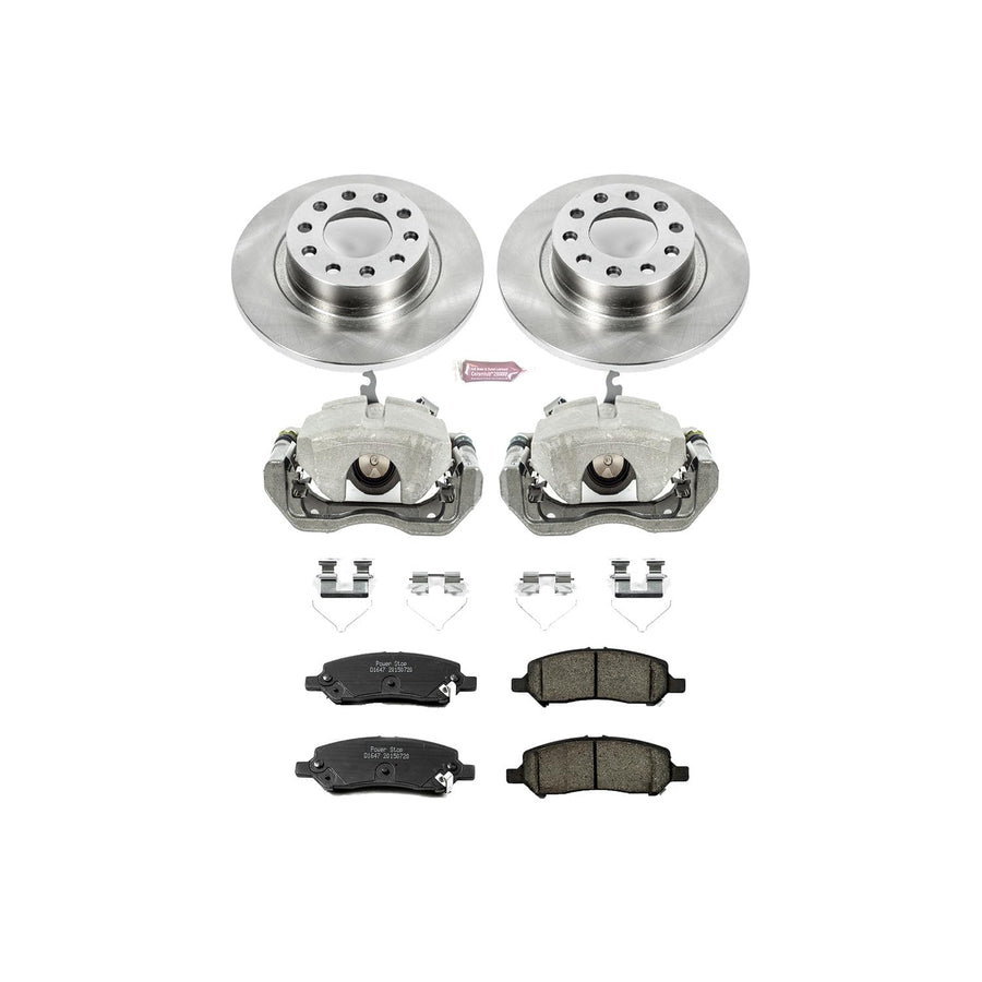 Power Stop KCOE6371 1-Click Autospecialty OE Replacement Brake Kit with Calipers For Dodge Dart 2013-2016 [Model Specific]