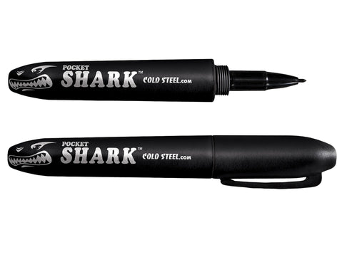 Cold Steel Grivory Pocket Shark Felt Tip Pen, Black