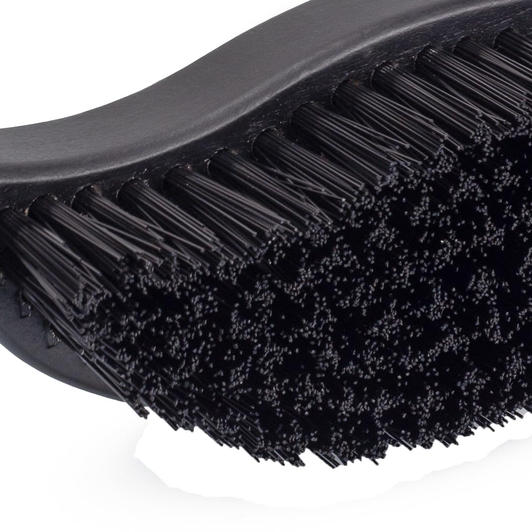 Maxshine Ergonomic Universal Tire Brush with Wood Handle – Professional Detailing Tool for Cleaning Car Tires, Wheels & Rims – Durable Design for Repeated Use & Long-Term Performance