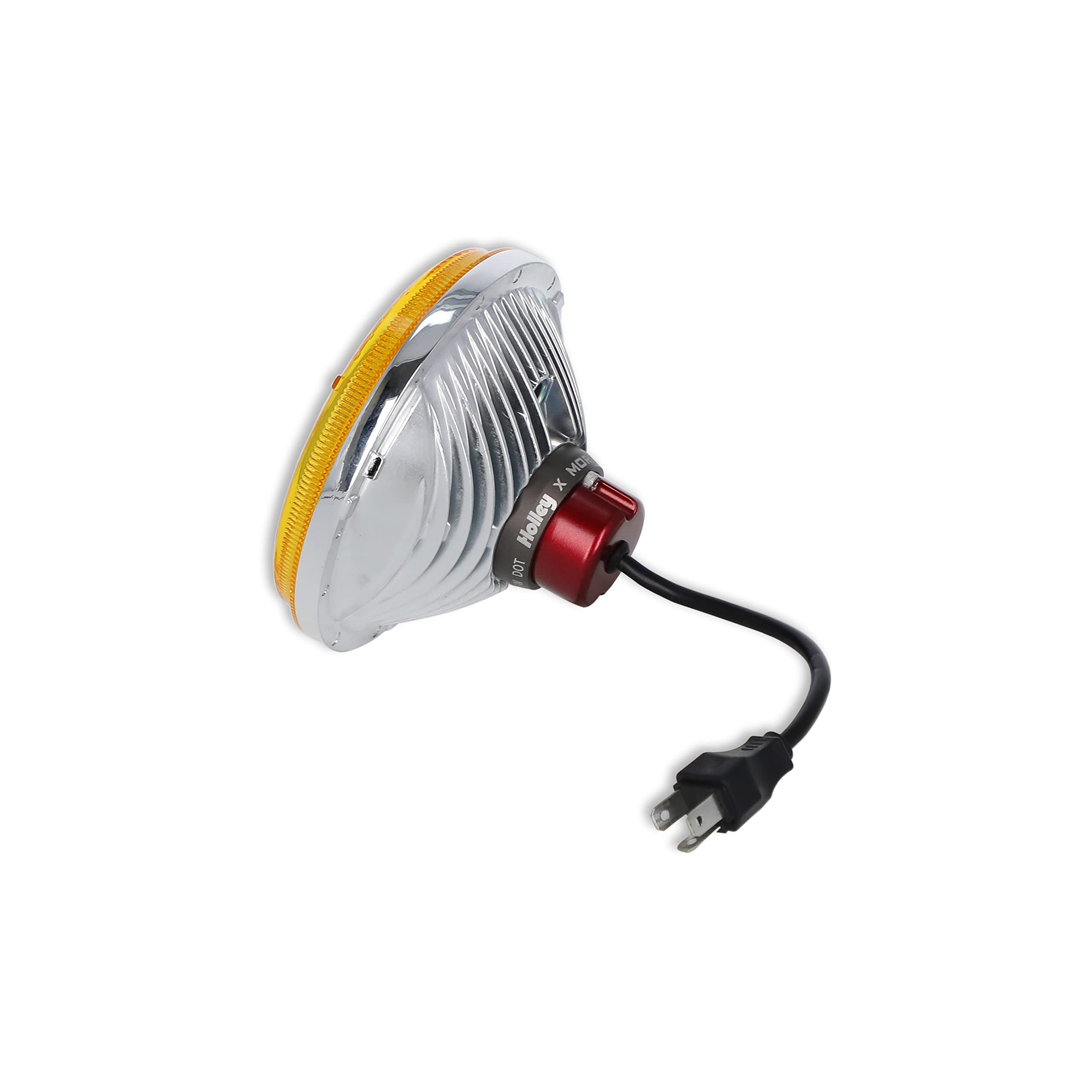 Yellow Lens Holley RetroBright LED Headlight (Utilizes 5700K Bulb)