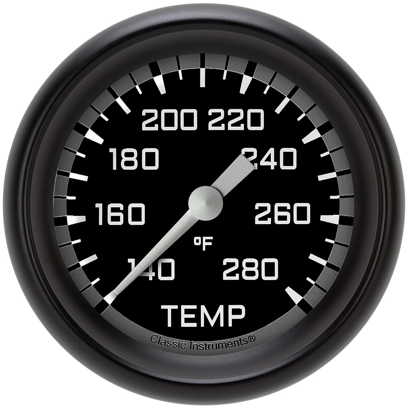 AX326GBPF-12 Classic Instruments Autocross Gray 2 5/8" Full Sweep Water Temperature Gauge
