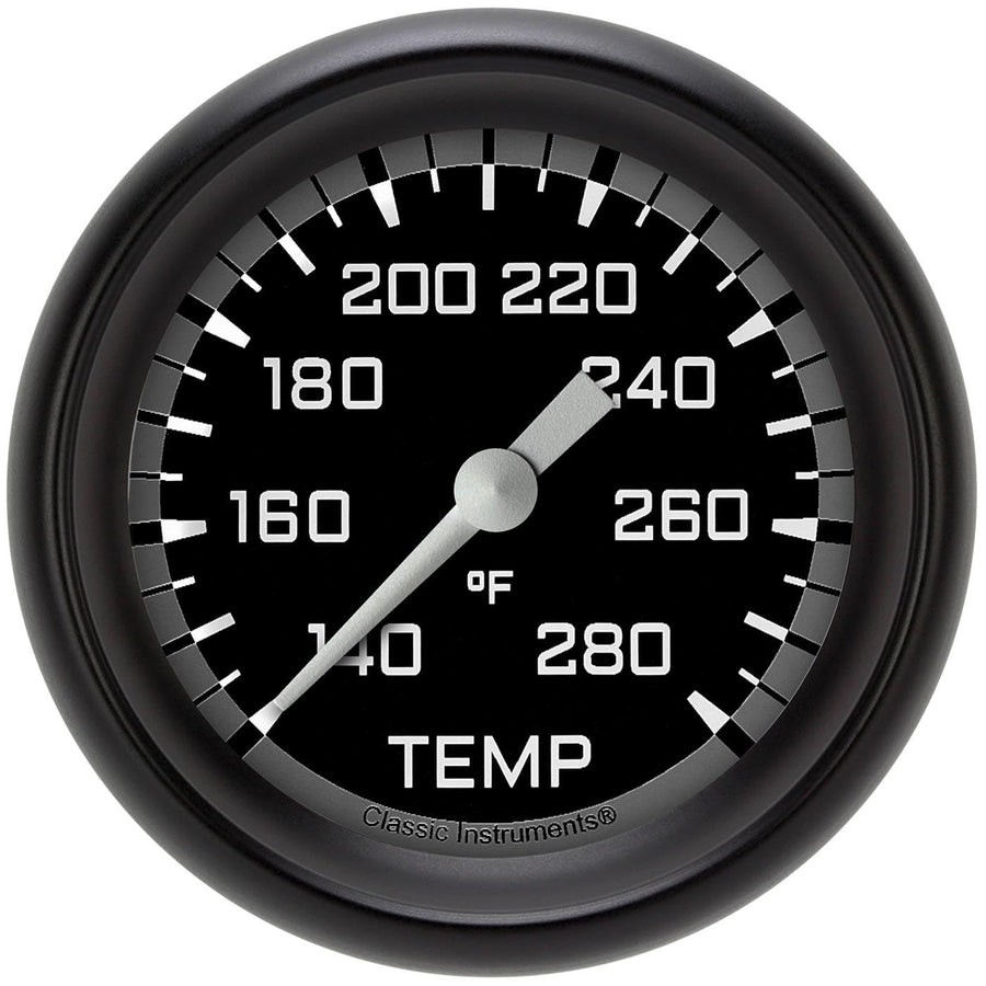 AX326GBPF-12 Classic Instruments Autocross Gray 2 5/8" Full Sweep Water Temperature Gauge