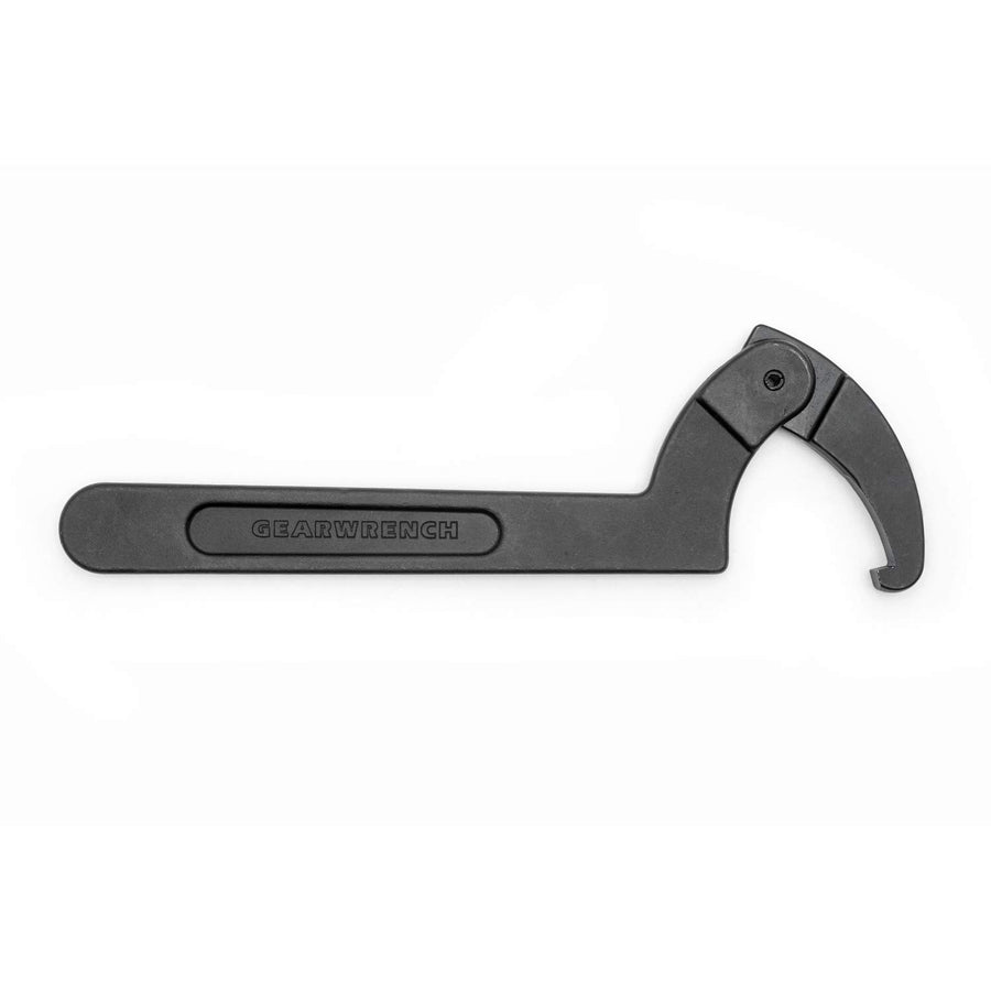 Adjustable GEARWRENCH Hook Black Oxide Spanner Wrench, 4-1/2" to 6-1/4" - 81857
