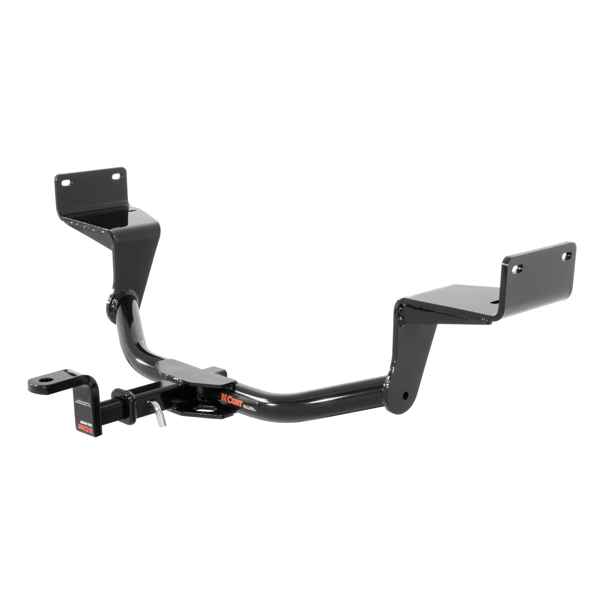 CURT Class 1 Trailer Hitch with Ball Mount, 1-1/4-In Receiver, Fits Mustang Select Ford