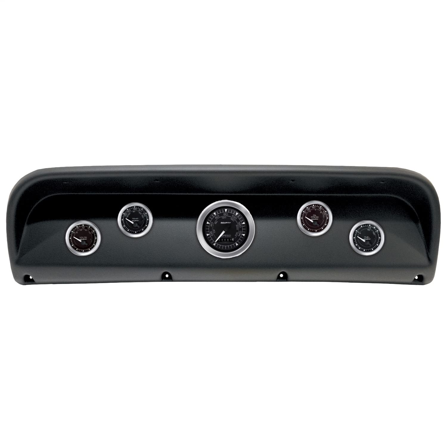 AutoMeter Dash Kit Direct Fit, (3 3/8" X1, 2 1/16" X4), Ford Truck 67-72, Chrono (2900-04)