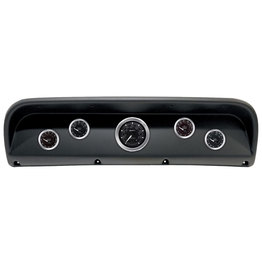AutoMeter Dash Kit Direct Fit, (3 3/8" X1, 2 1/16" X4), Ford Truck 67-72, Chrono (2900-04)