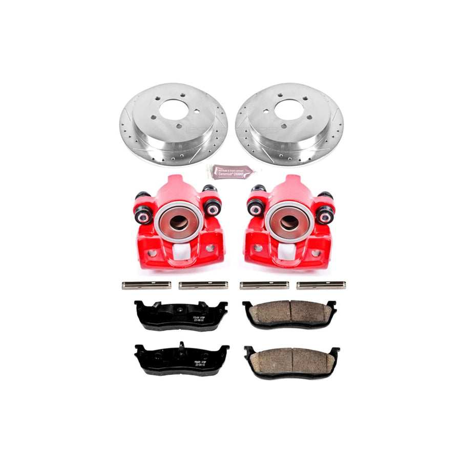 1-Click Performance Brake Kit Power Stop (KC1913) with Calipers For Ford Expedition, Ford F-150, Ford F-150 Heritage, Lincoln Blackw, Lincoln Navigator [Model Specific]