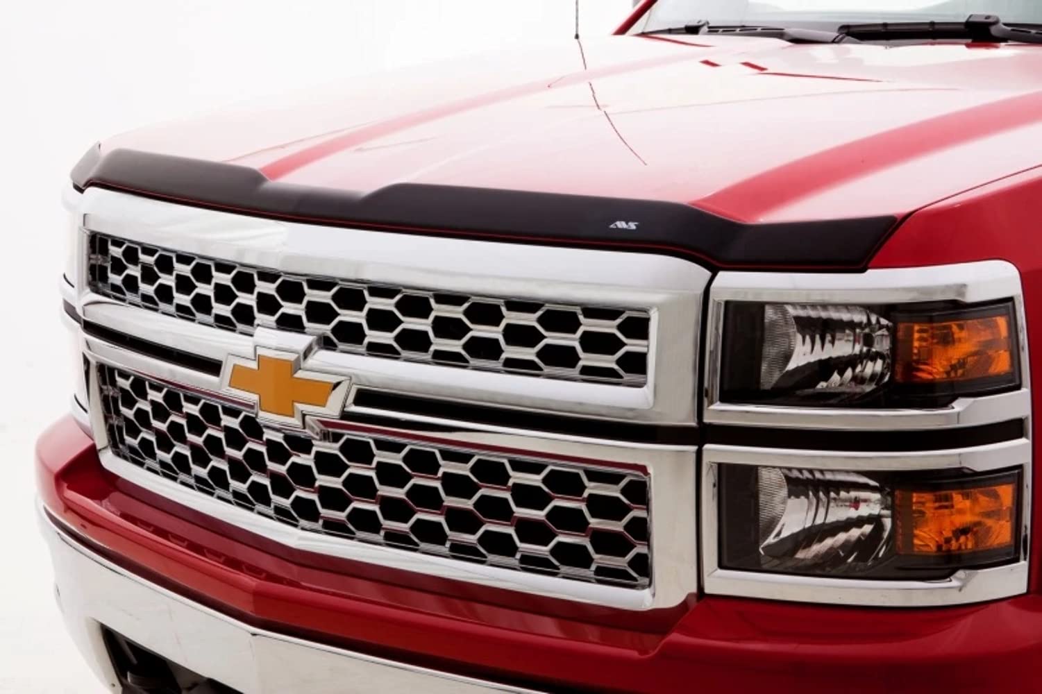 Aeroskin Hood Protector Auto Ventshade [AVS] | Fits 2007 - 2013 GMC Sierra 1500 | Low Profile Deflector / Bug Shield - 1 pc., Matte Black | 377003