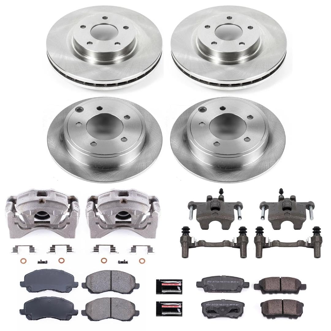 Power Stop KCOE2840 1-Click OE Replacement Brake Kit with Calipers For Chrysler 200, Chrysler Sebring, Dodge Avenger, Dodge Caliber, Jeep Compass, Jeep Patriot [Model Specific]