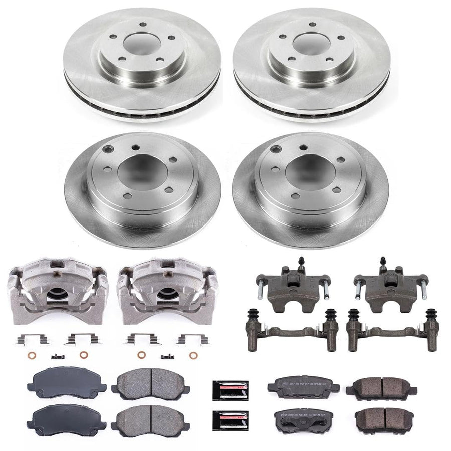 Power Stop KCOE2840 1-Click OE Replacement Brake Kit with Calipers For Chrysler 200, Chrysler Sebring, Dodge Avenger, Dodge Caliber, Jeep Compass, Jeep Patriot [Model Specific]