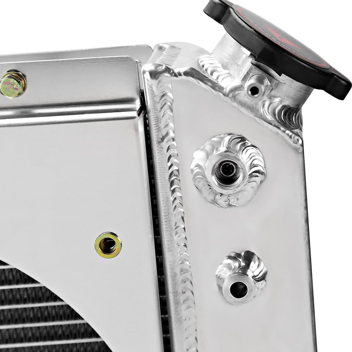 3 Row Radiator with Fan Shroud Spec-D Tuning Aluminum Compatible with 1982-2002 Chevrolet S10 Blazer V8