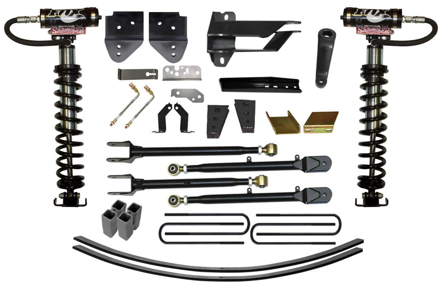 Skyjacker Suspension F1782LSK Lift Kit w/Shock 8.5 in. Lift Class II 4-Link System Incl. Front Coil Over Shocks Track Bar/Radius Arm/Steering Stabilizer Relo.