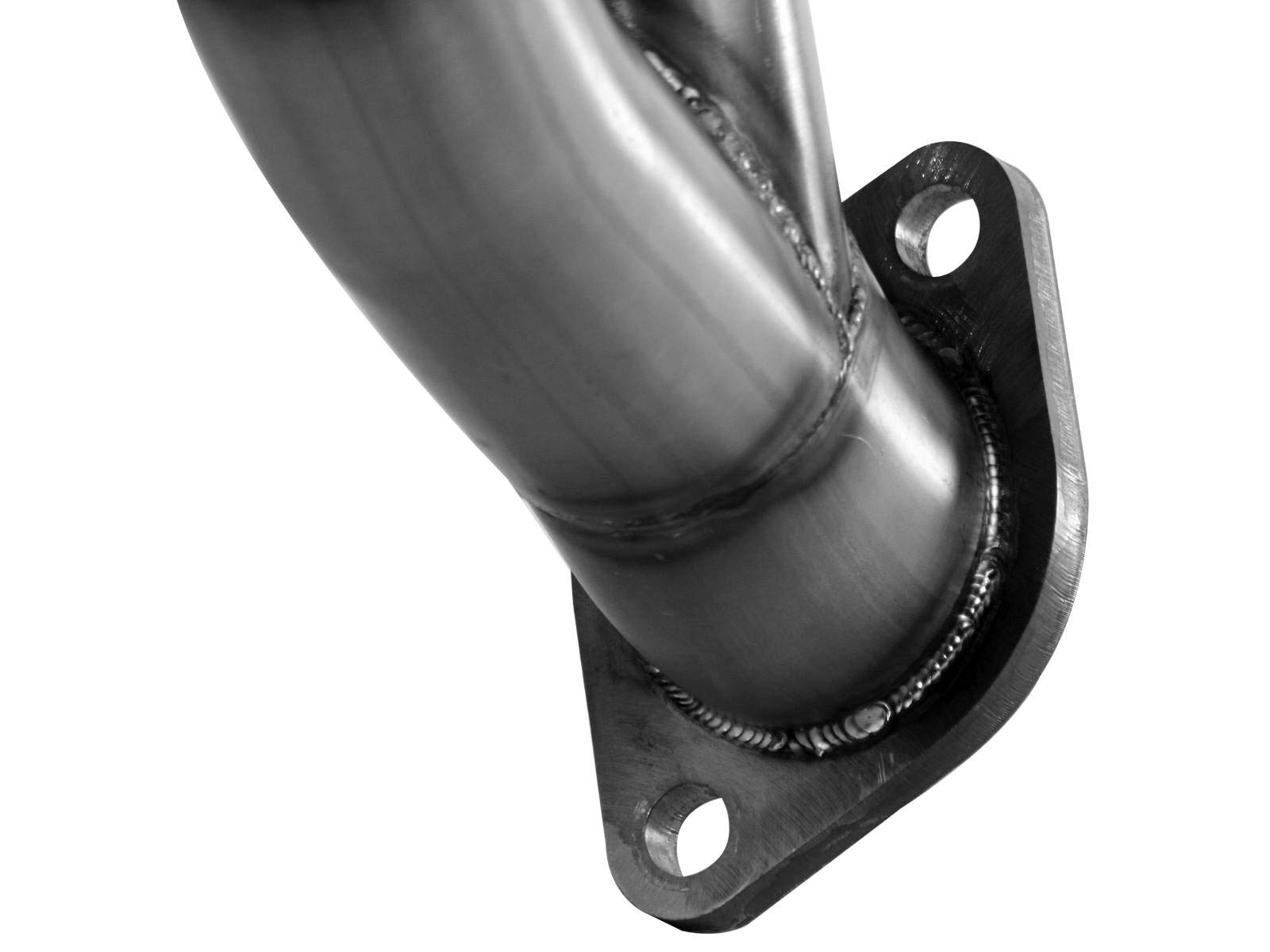 aFe 48-46201 Twisted 1.5" 14 Gauge 409 Stainless Steel Header for Jeep Wrangler L6-4.0L