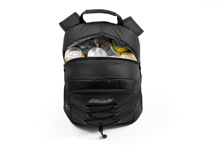 Coleman Insulated Chiller Backpack Cooler, Leakproof 28-Can Cooler with 12+ Hour Ice Retention, Made with Recycled Materials, Great for Beach, Camping, Hiking, Tailgates, Groceries, & More
