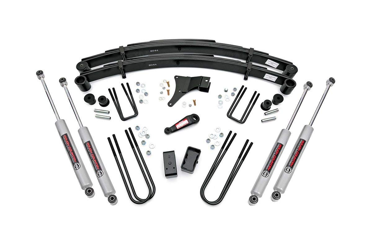 4" Rough Country Suspension Lift Kit for 1986-1998 Ford F-350 4WD - 4918630