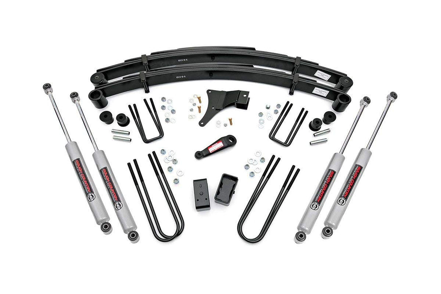 4" Rough Country Suspension Lift Kit for 1986-1998 Ford F-350 4WD - 4918630