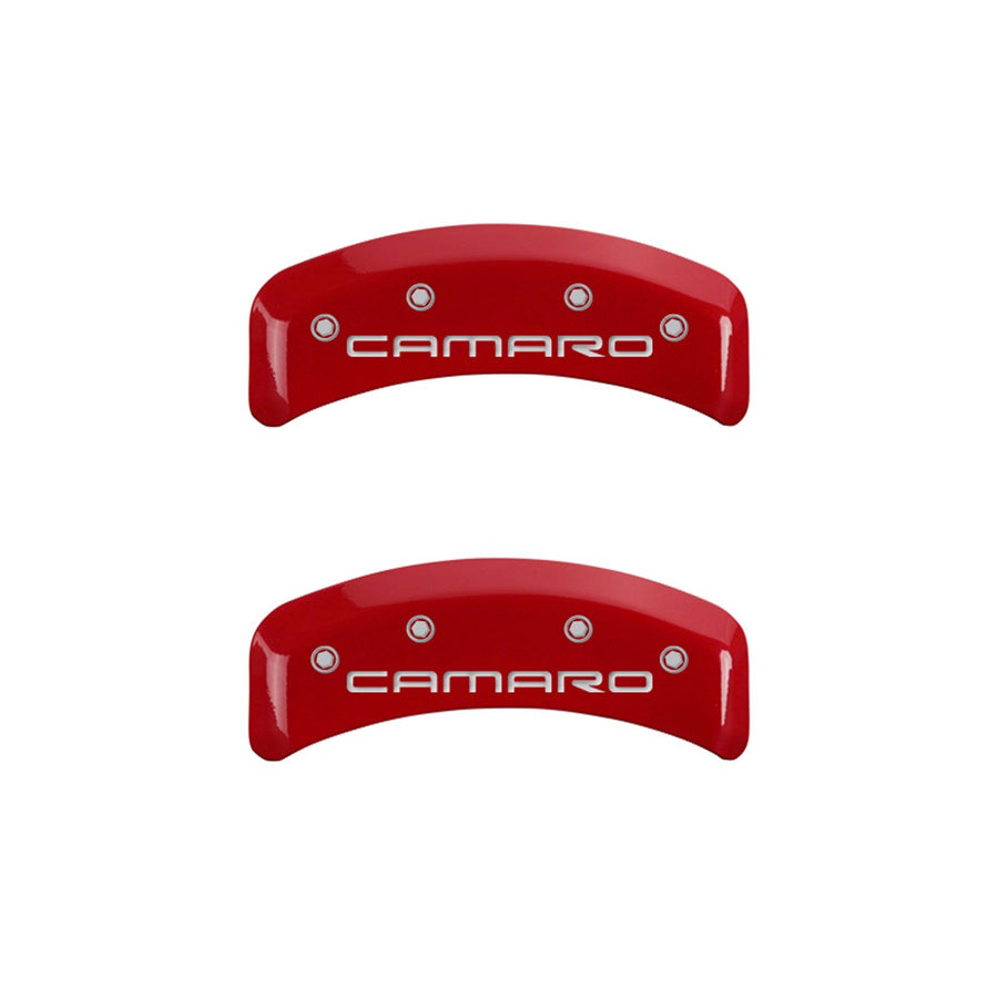 Caliper Covers MGP 14026SCA4RD with Red Powder Coat Finish, (Set of 4)