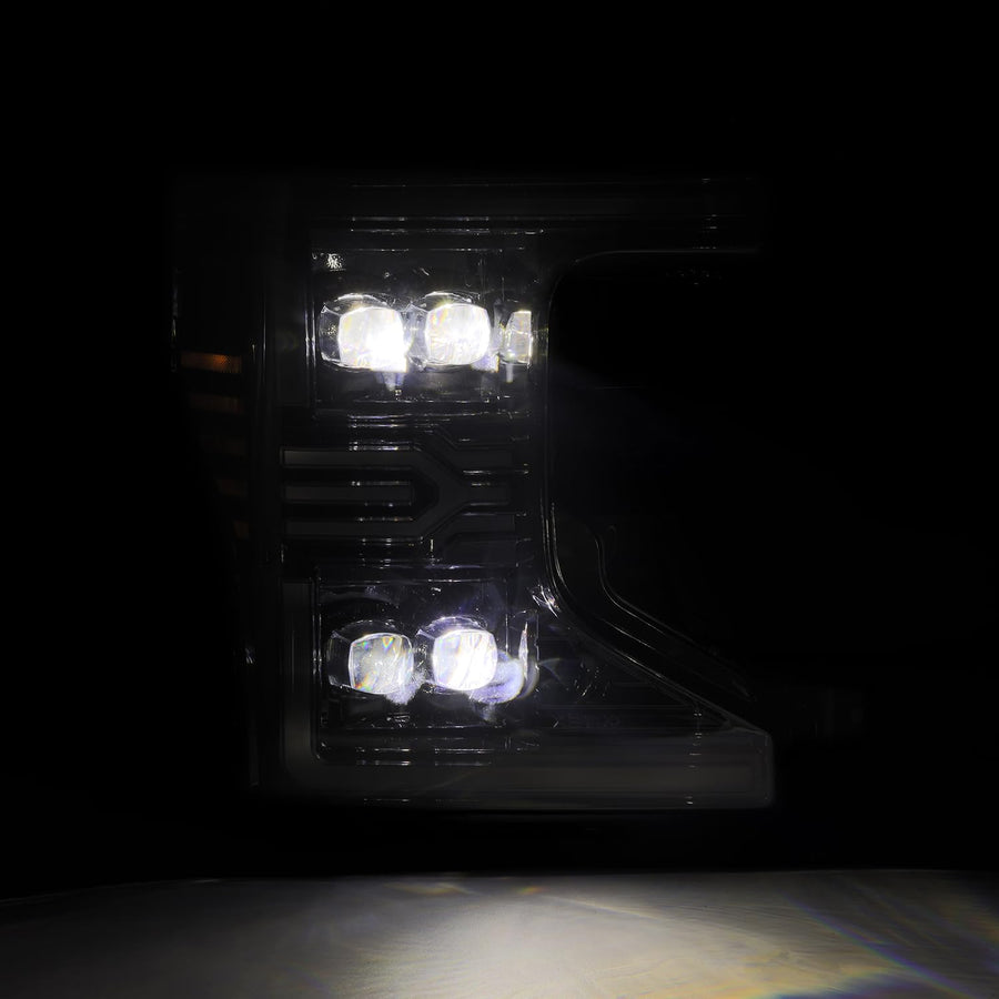 NOVA-Series LED Black AlphaRex Projector Headlights for 20-22 Super Duty