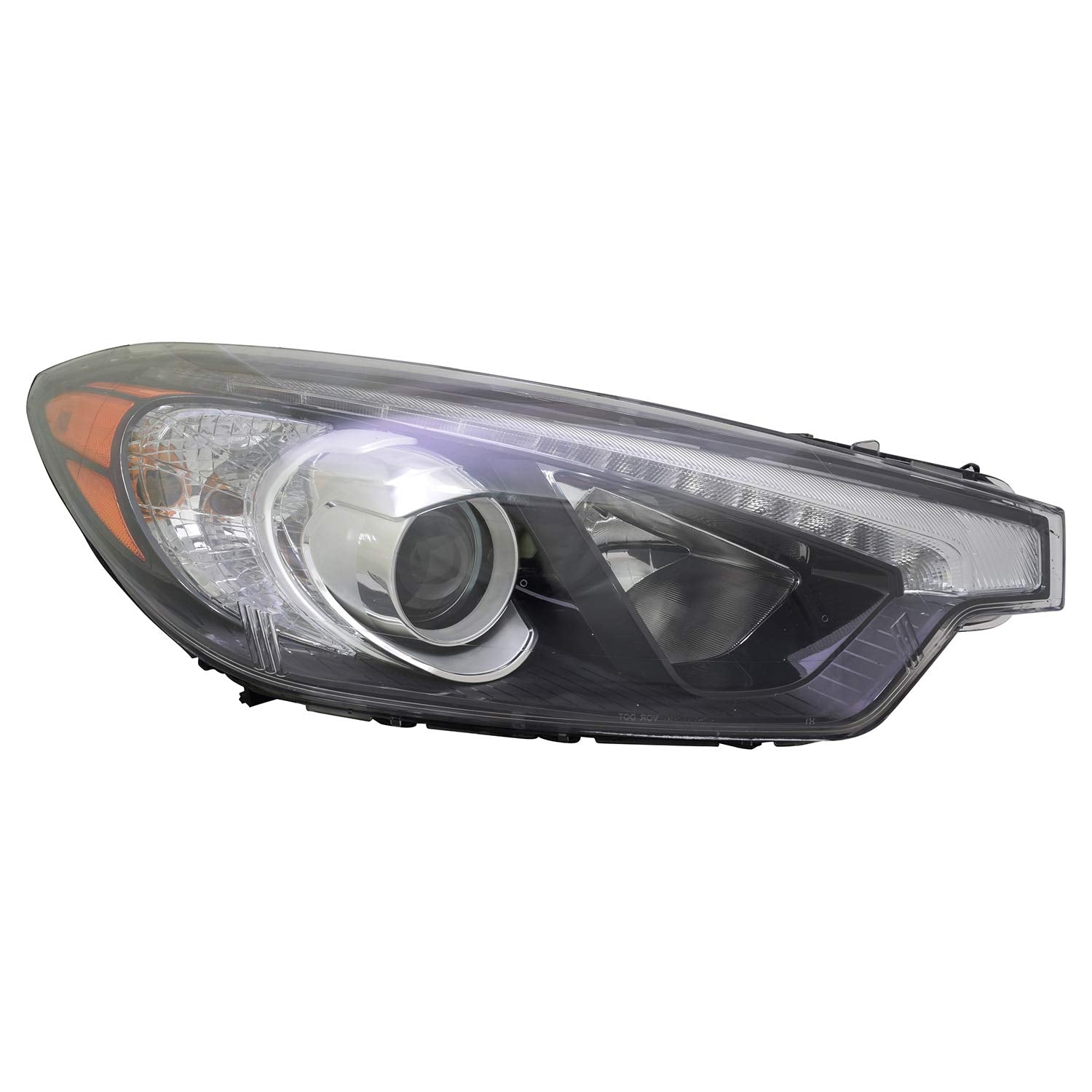 Right TYC Headlight Assembly Compatible with 2015-2016 Kia Forte