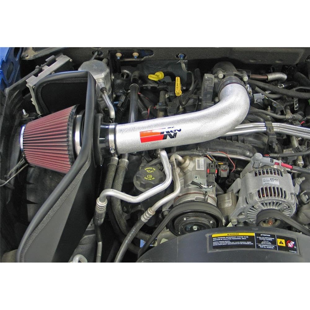 Cold Air Intake Kit K&N: High Performance, Increase Horsepower: Compatible with 2007-2008 DODGE/MITSUBISHI (Dakota, Raider) 77-1558KP