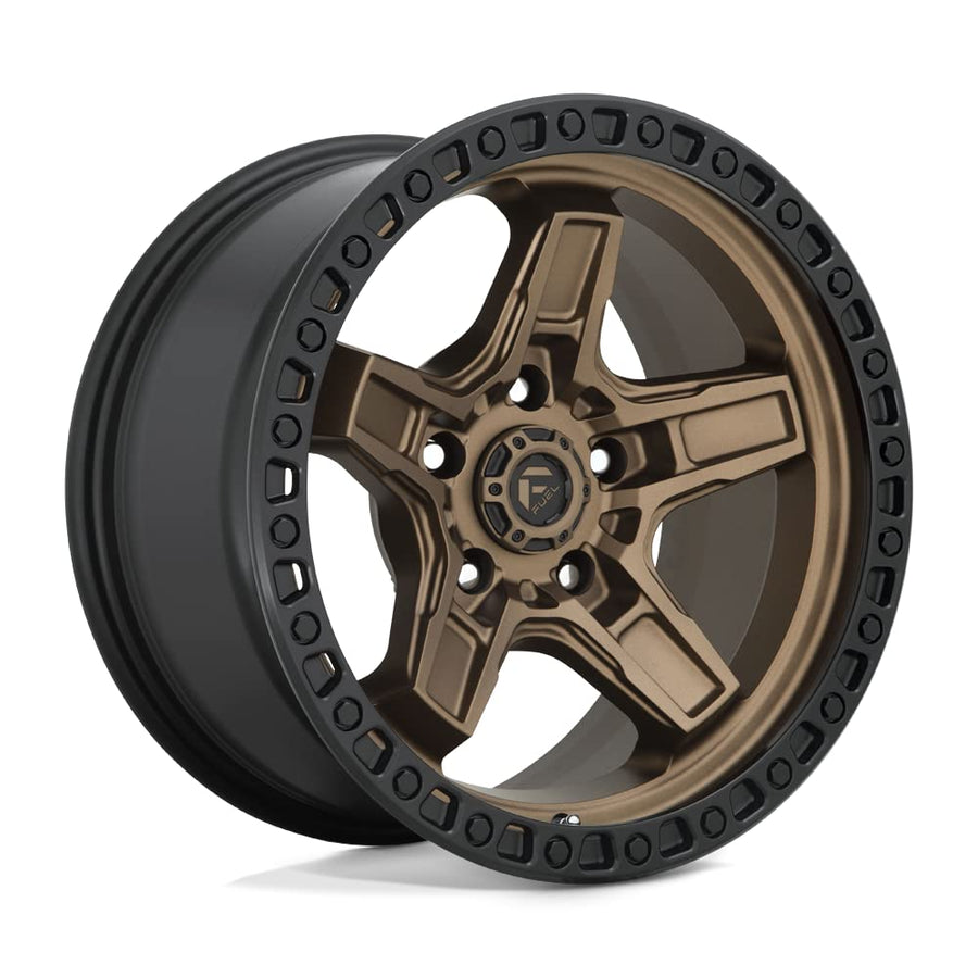 D699 KICKER FUEL OFF-ROAD 17X9, 5X5.0, 4.53, 12mm MATTE BRONZE BLACK BEAD RING - D69917907545