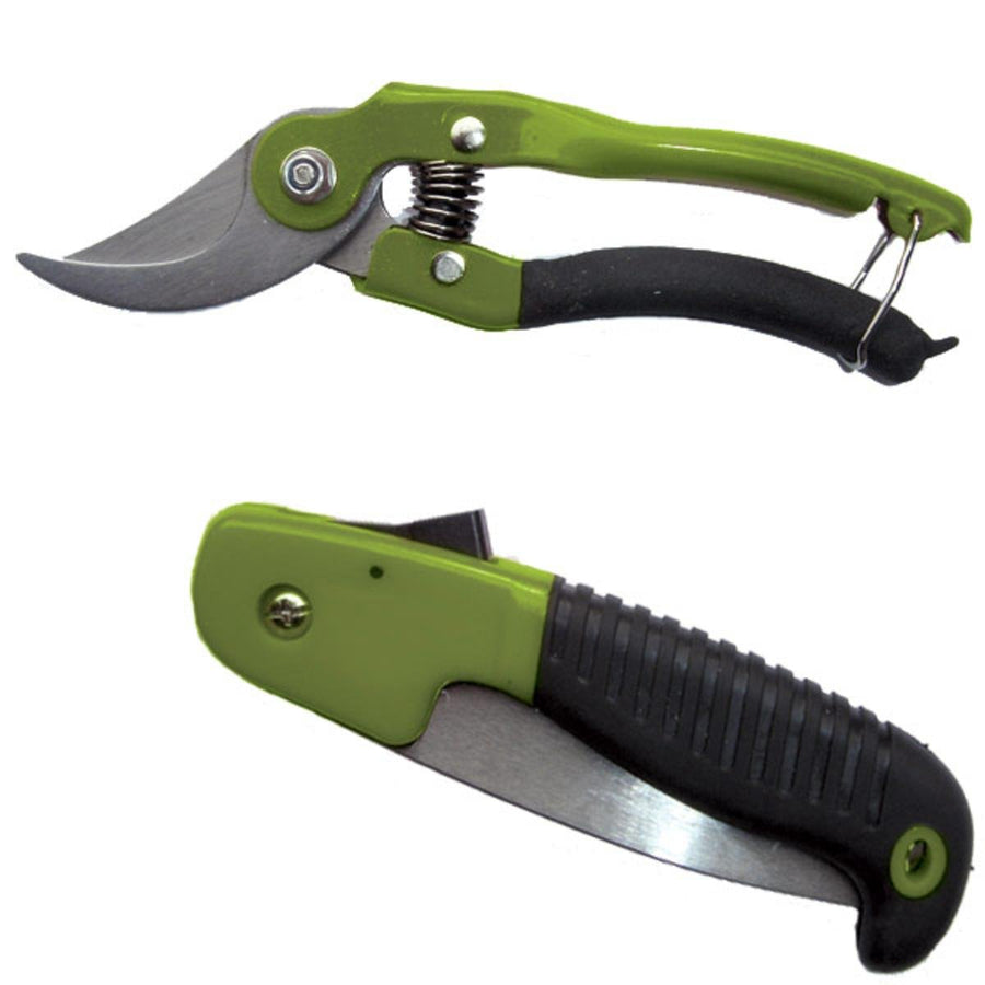 Hunter's Combo Pack HME - 5" Mini Folding Saw & Heavy-Duty Bypass Shears for Camping, Backpacking, Hiking, Hunting