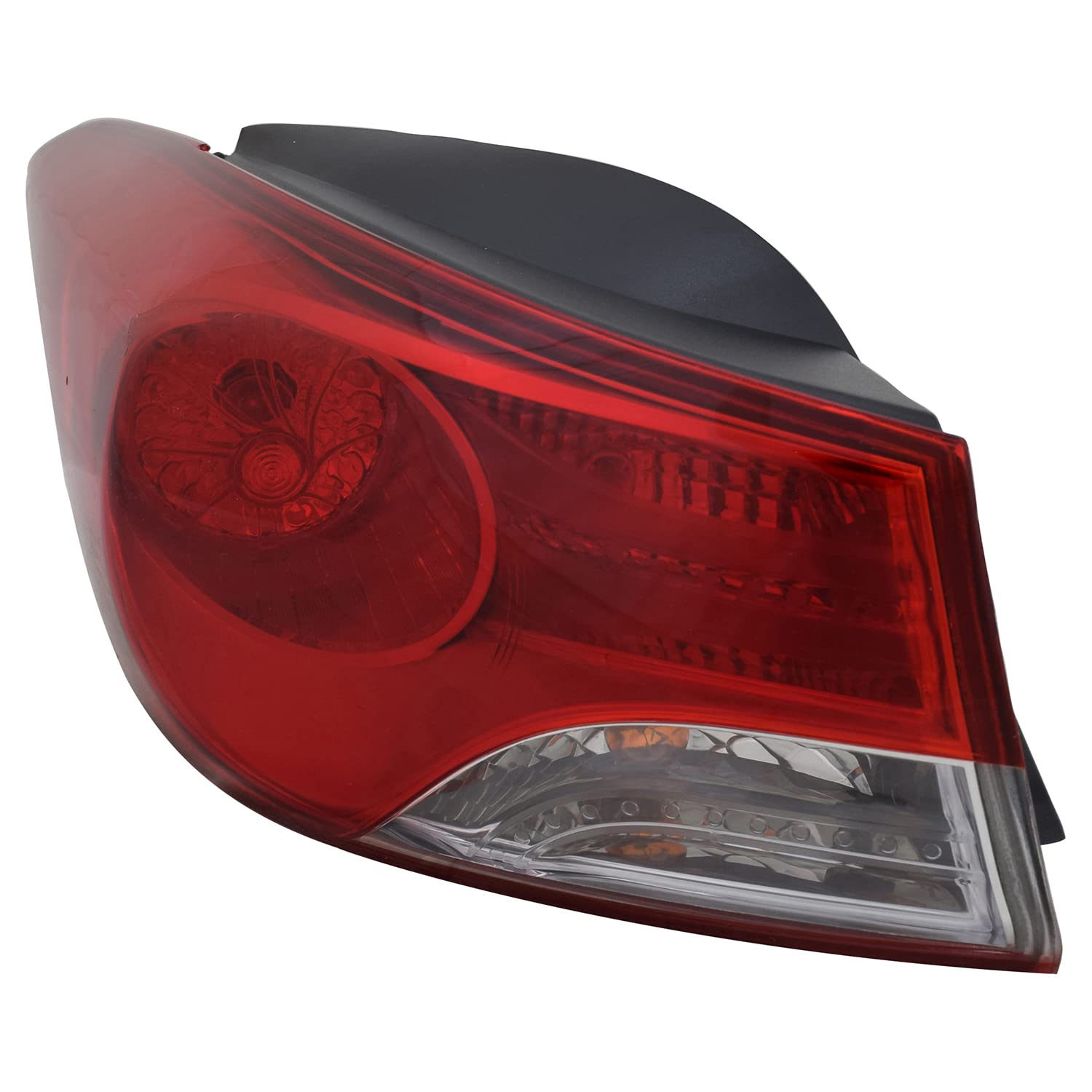 Left TYC Tail Light Assembly Compatible with 2011-2013 Hyundai Elantra