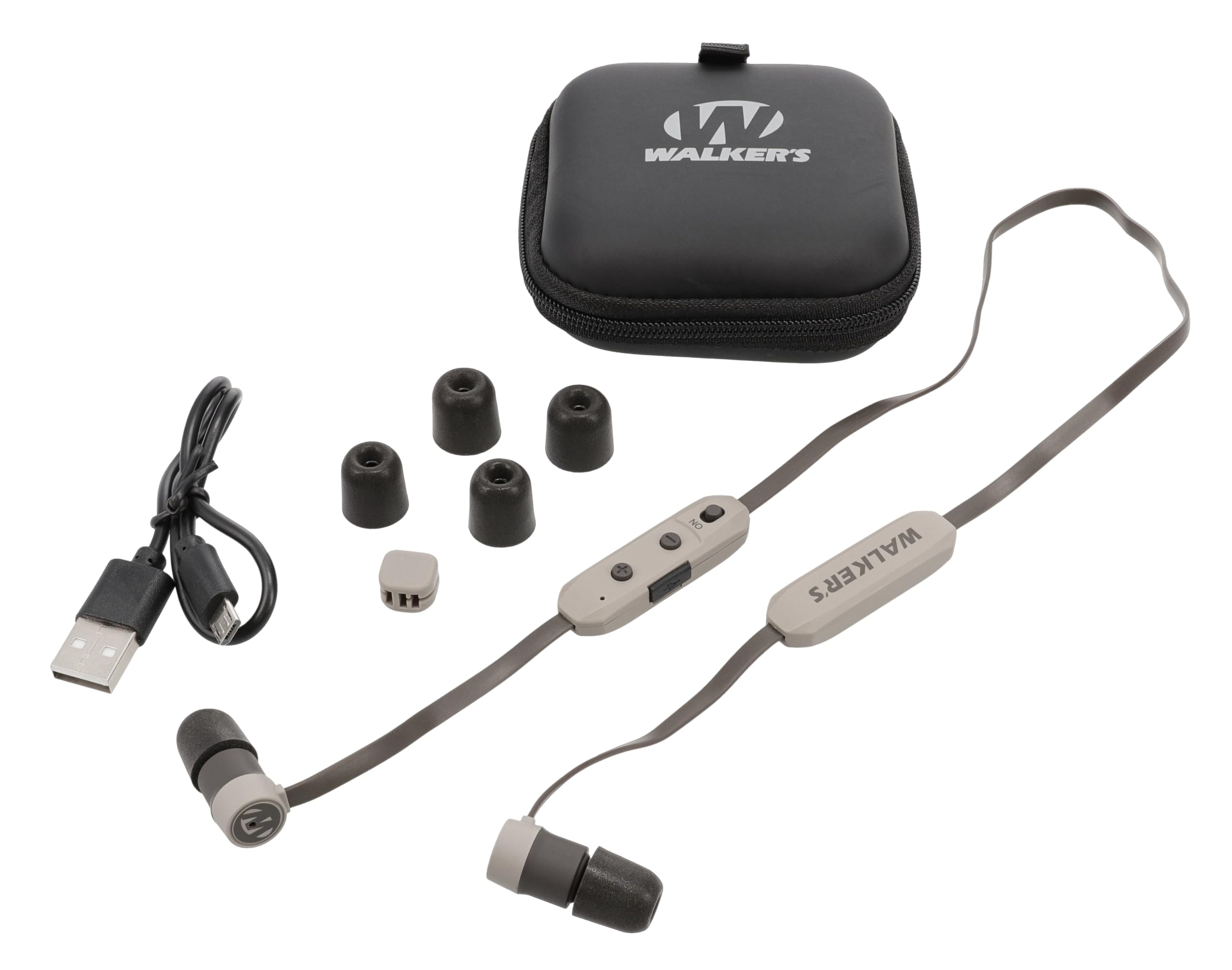 Walker's Electronic Neck Worn Flexible Ear Bud Headset