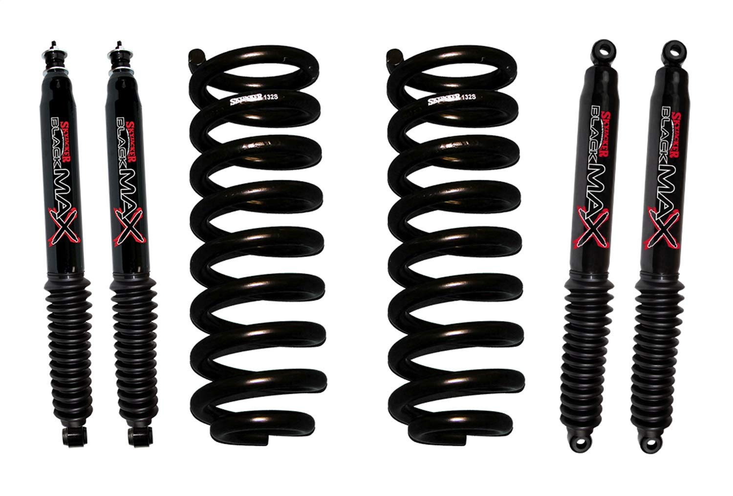 Skyjacker Suspension Lift Kit 132-B w/Shock Black MAX Shocks 1.5-2 in. Front Lift