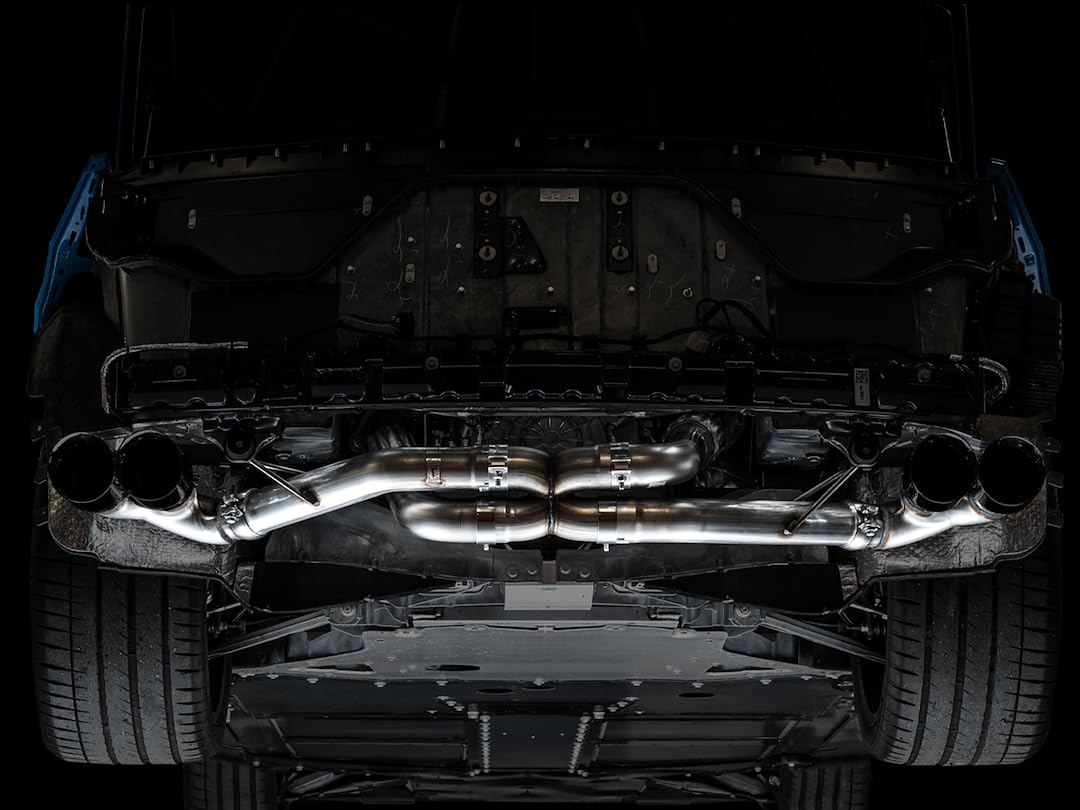 2020 Chevrolet Corvette (C8) AWE Tuning Track Edition Exhaust - Quad Diamond Black Tips