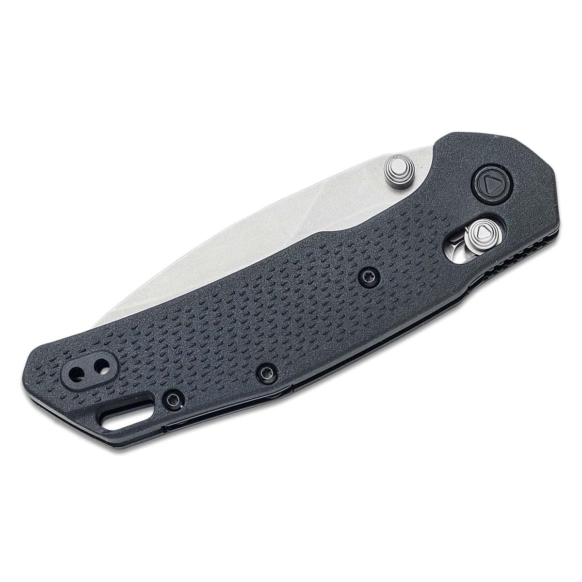Kershaw Pocket Knife Heist, Black and Gray Design, 3.2 Inch Steel Drop Point Blade, EDC with Thumb Stud Opening, Reversible Deep Carry, DuraLock, Everyday Carry Pocket Knife for Men and Women