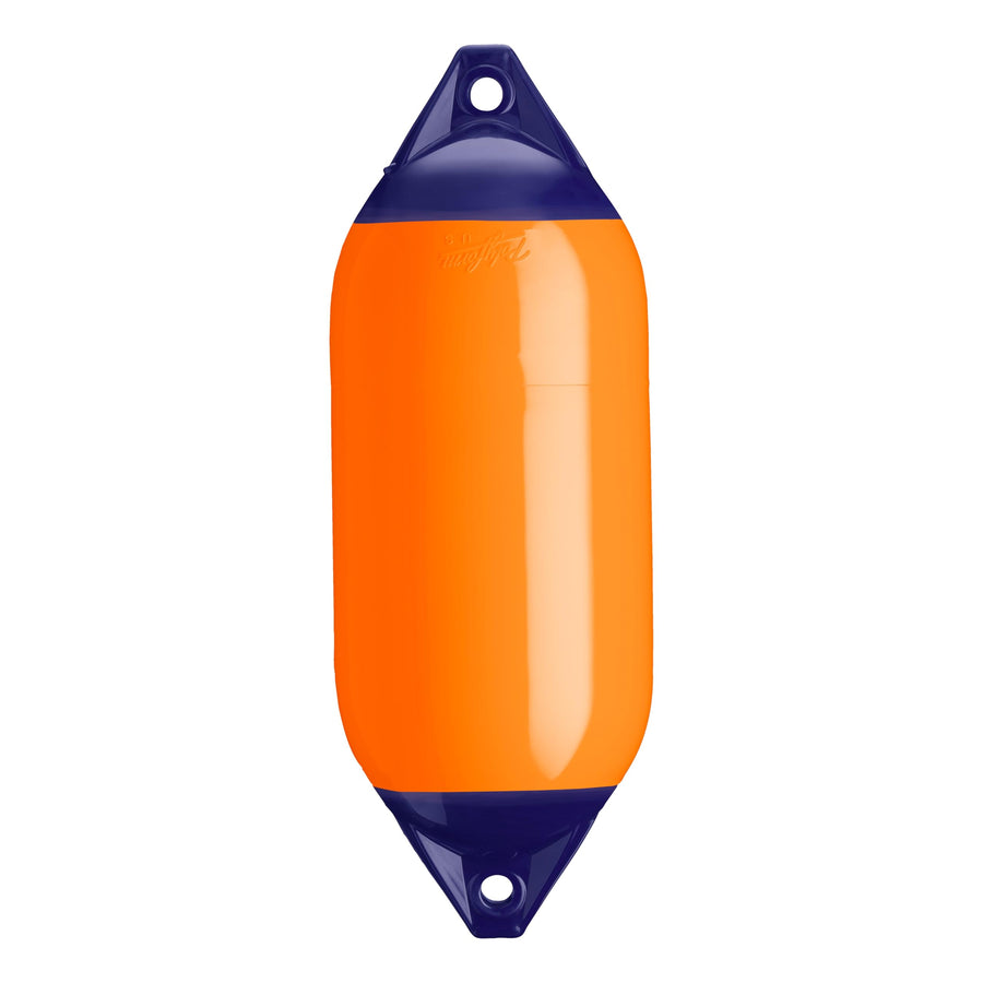 Polyform F-5 Standard Boat Fender F-Series - Blue Ropehold Orange