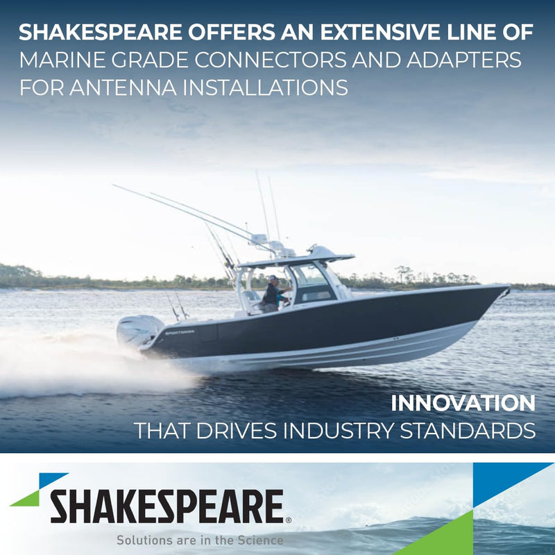 Right Angle Connector Shakespeare - PL-259 to SO-239 Adapter
