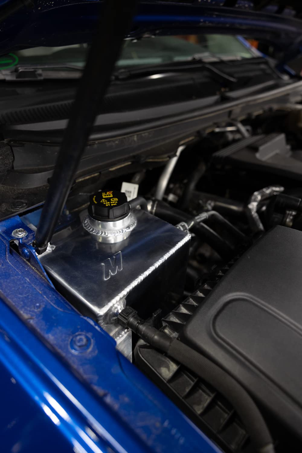 Mishimoto Expansion Tank Aluminum, Fits 2019+ Ford Ranger, Micro-Wrinkle Black