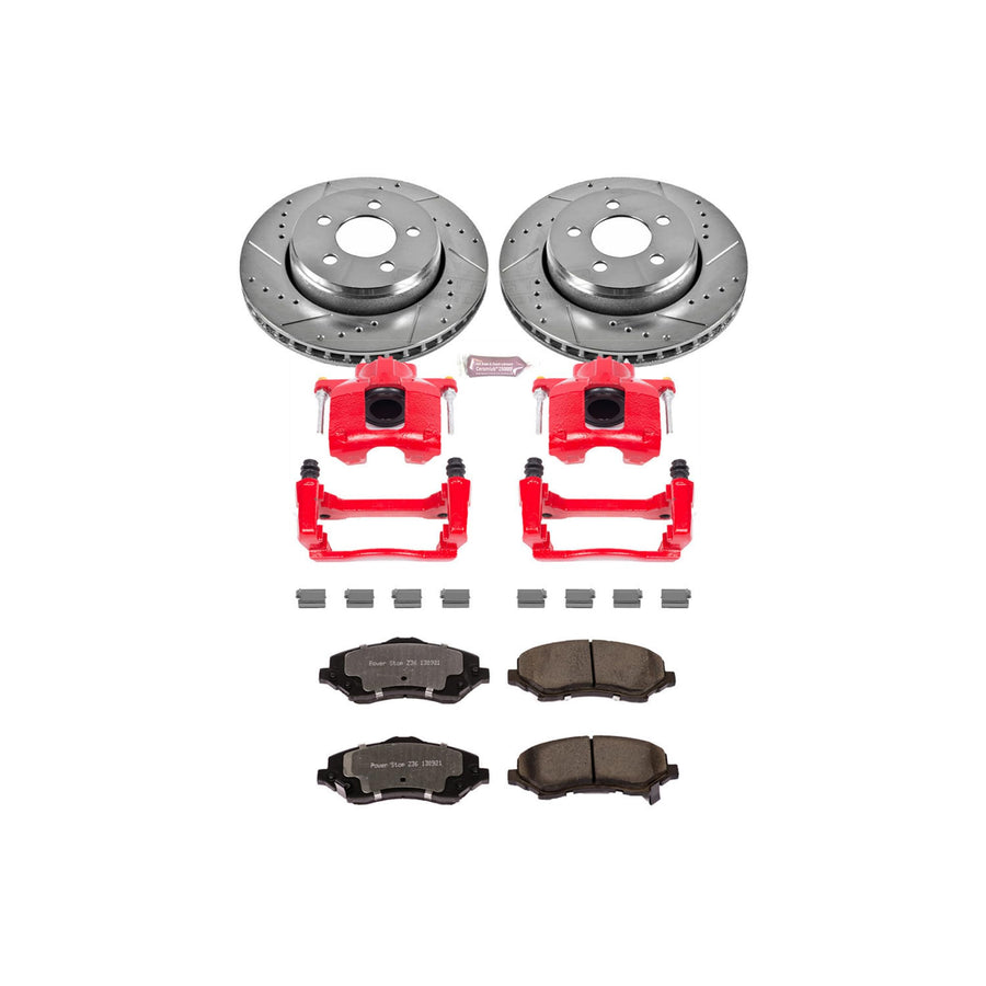 Power Stop Front KC1631-36 Z36 Truck and Tow Brake Kit with Calipers For Dodge Nitro 2007-2011, Jeep Liberty 2008-2012 [Model Specific]