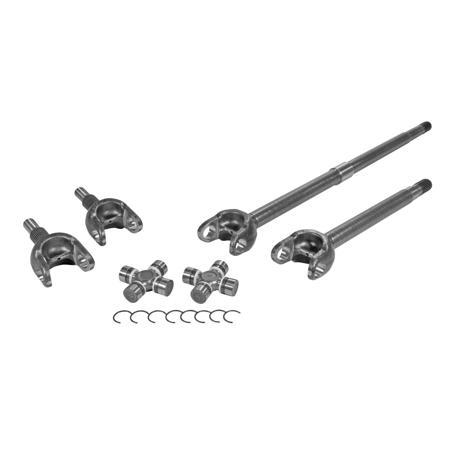 Front Axle Kit for Jeep JL Yukon Gear & Axle Dana 30, 27 Spline, with FAD Delete