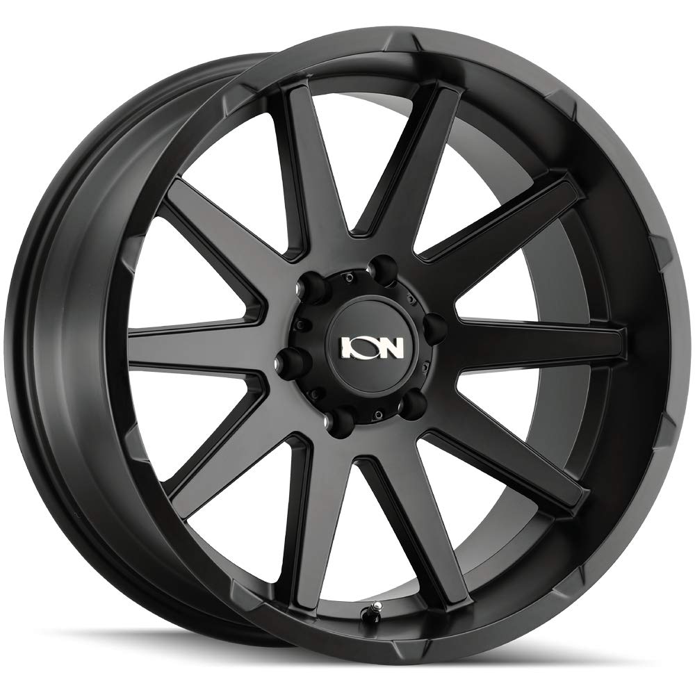 Matte Black Ion Wheels 143 Wheel with Alloy Steel (17 x 9. inches /6 x 125 mm, 18 mm Offset)