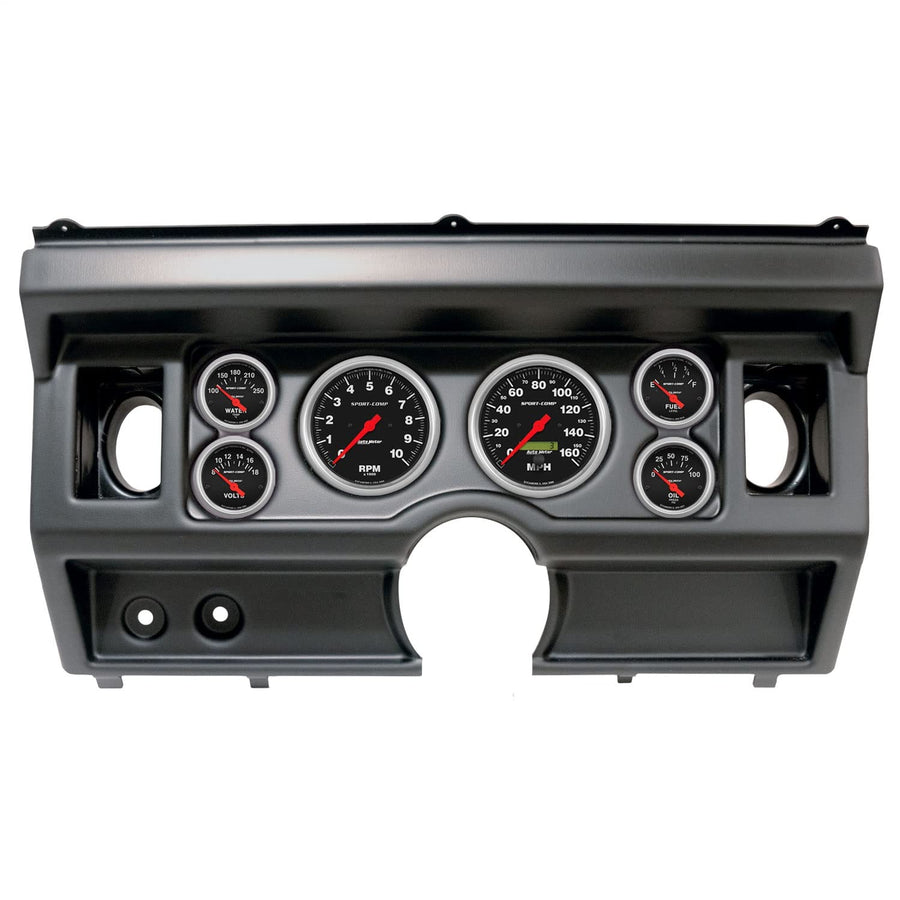 AutoMeter Dash Kit Direct Fit, (3 3/8" X2, 2 1/16" X4), Ford Truck Ac 80-86, Sport-Comp (2919-11)