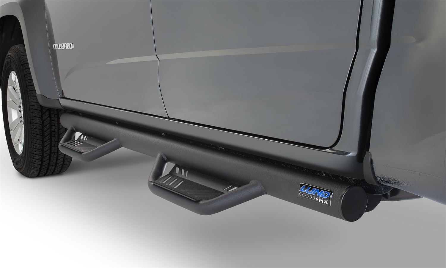 Lund Black Steel Terrain HX Step 34641595 Nerf Bars for 2007-2018 Jeep Wrangler JK 4-Door