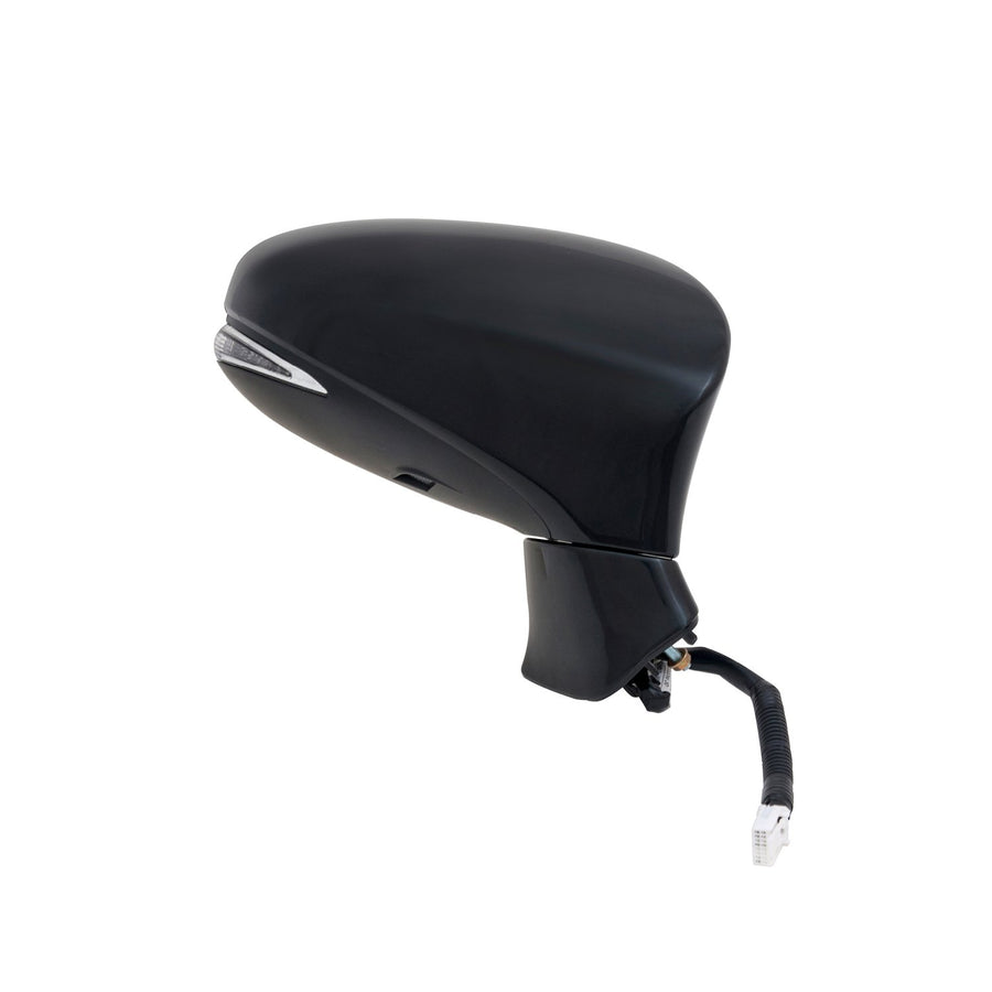 Fit System Mirror Passenger Side for Lexus ES350, ES300h, Black, PTM, w/Turn Signal, Puddle lamp, Foldaway, w/o auto dimming, Heated Power