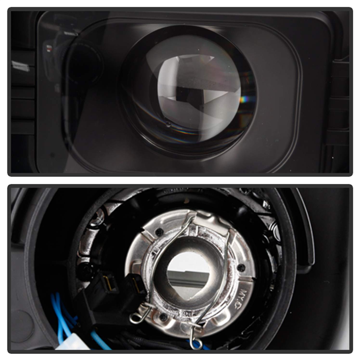 Spyder Auto 5086600 Dodge Durango 2004 - 2006 Projector Headlights - Low Beam-H7(Included) ; High Beam-H7(Included) ; Signal-3557(Included) - Black